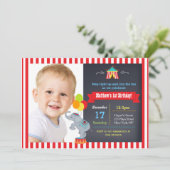 Invitations d'anniversaire de tableau de carnaval (Debout devant)