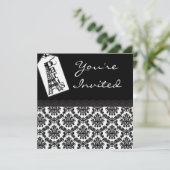 Invitations d'anniversaire de thème de motif de (Debout devant)