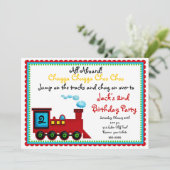 Invitations d'anniversaire de train (Debout devant)