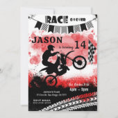 Invitations d'anniversaire de vélo (Devant)