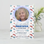 Invitations d'anniversaire de voiture classique (Debout devant)