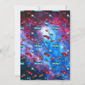 Invitations d'anniversaire de voiture classique (Dos)