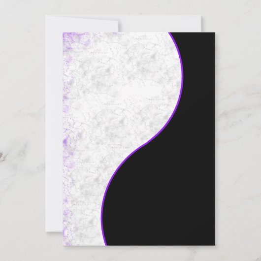 Invitations d'anniversaire de Ying Yang (Dos)