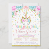 Invitations d'anniversaire de Young Wild et Three (Devant)