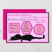 Invitations d'anniversaire d'entrave de baisse de (Devant / Derrière)