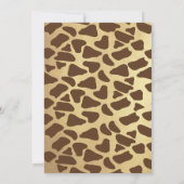 Invitations d'anniversaire des animaux de la jungl (Dos)