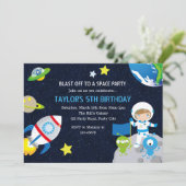 Invitations d'anniversaire des astronautes (Garçon (Debout devant)