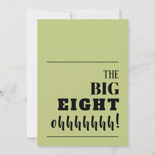 Invitations d'anniversaire des grands 80 (Devant)