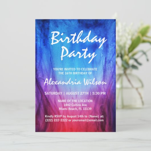 Invitations d'anniversaire des incendies et des gl (Debout devant)