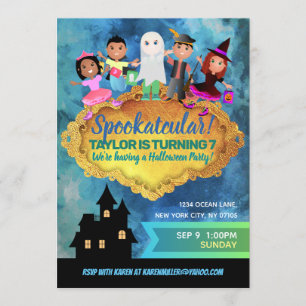 Invitations d'anniversaire d'Halloween