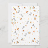 Invitations d'anniversaire d'Halloween vertes (Dos)