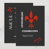 Invitations d'anniversaire d'intrigue amoureuse de (Devant / Derrière)