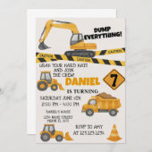 Invitations d'anniversaire do-it-yourself construc (Devant / Derrière)