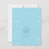 Invitations d'anniversaire d'ONEderland d'hiver de (Dos)