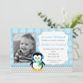 Invitations d'anniversaire d'ONEderland d'hiver de (Debout devant)