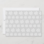 Invitations d'anniversaire d'ONEderland d'hiver de (Dos)