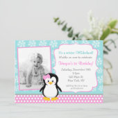 Invitations d'anniversaire d'ONEderland d'hiver de (Debout devant)