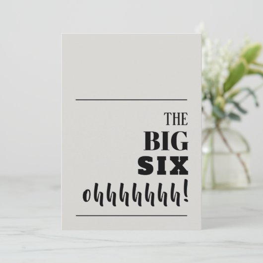 Invitations d'anniversaire du BIG 60 (Debout devant)
