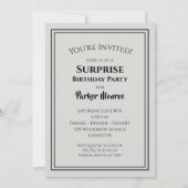 Invitations d'anniversaire du BIG 60 (Dos)