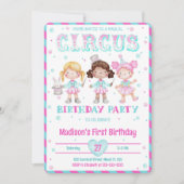 Invitations d'anniversaire du Carnaval (Devant)