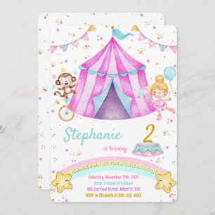 Invitations d'anniversaire du Carnaval