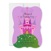 Invitations d'anniversaire du château