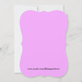 Invitations d'anniversaire du château (Dos)