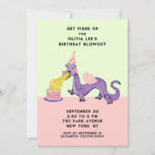 Invitations d'Anniversaire du Dragon Cute (Devant)
