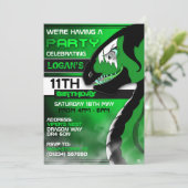 Invitations d'anniversaire du Dragon Venomous (Debout devant)