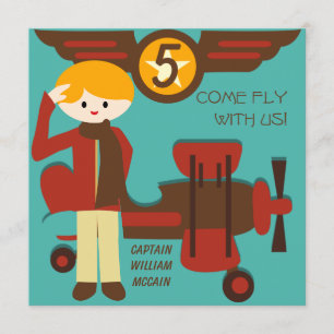 Invitations d'anniversaire du pilote de Blond Boy