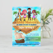 Invitations d'anniversaire du pirate (Debout devant)