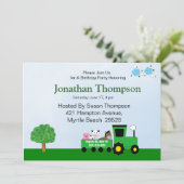 Invitations d'anniversaire du tracteur (Debout devant)