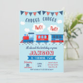 Invitations d'anniversaire du train (Debout devant)