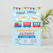 Invitations d'anniversaire du train (Debout devant)