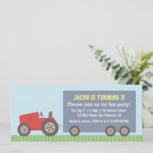 Invitations d'anniversaire du véhicule tracteur ro (Debout devant)