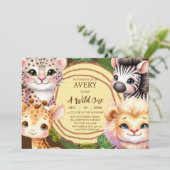 Invitations d'anniversaire d'un garçon sauvage (Debout devant)