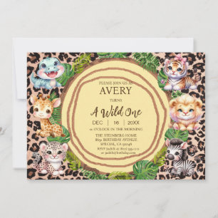 Invitations d'anniversaire d'un garçon sauvage