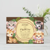 Invitations d'anniversaire d'un garçon sauvage (Debout devant)