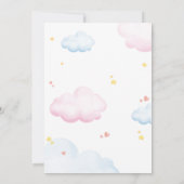 Invitations d'anniversaire - Elephant avec arc-en- (Dos)