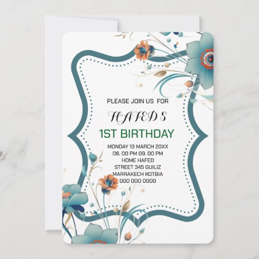 Invitations d'Anniversaire Fairy, , Invitat numéri (Devant)