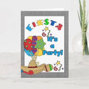 Invitations d'anniversaire Fiesta