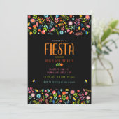Invitations d'anniversaire Fiesta Floral (Debout devant)