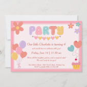 Invitations d'anniversaire Pastel (Devant)