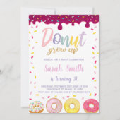 Invitations d'anniversaire Pastil Color Donut (Devant)