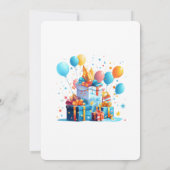 Invitations d'anniversaire personnalisées (Dos)