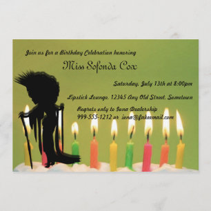 Invitations d'anniversaire personnalisées de la re