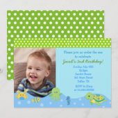 Invitations d'anniversaire personnalisées des Sea (Devant / Derrière)