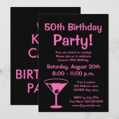 Invitations d'anniversaire personnalisées Keep cal (Devant / Derrière)