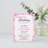 Invitations d'anniversaire personnalisées personna (Debout devant)