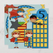 Invitations d'anniversaire personnalisés de Brunet (Devant / Derrière)